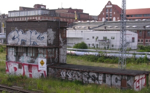 Stellwerksruine in Berlin Warschauer Straße