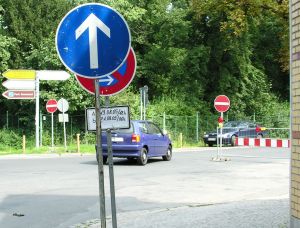 Verdeckte Verkehrszeichen