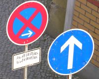 verdeckte Verkehrszeichen