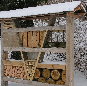 Insektenhotel im Botanischen Garten in Potsdam