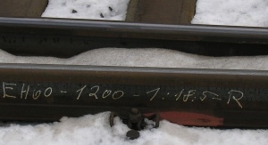 Herzstück einer 1200er Weiche