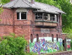Berlin-Wannsee Stellwerksruine