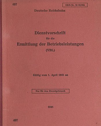 Dienstvorschrift 411 Deutsche Reichsbahn