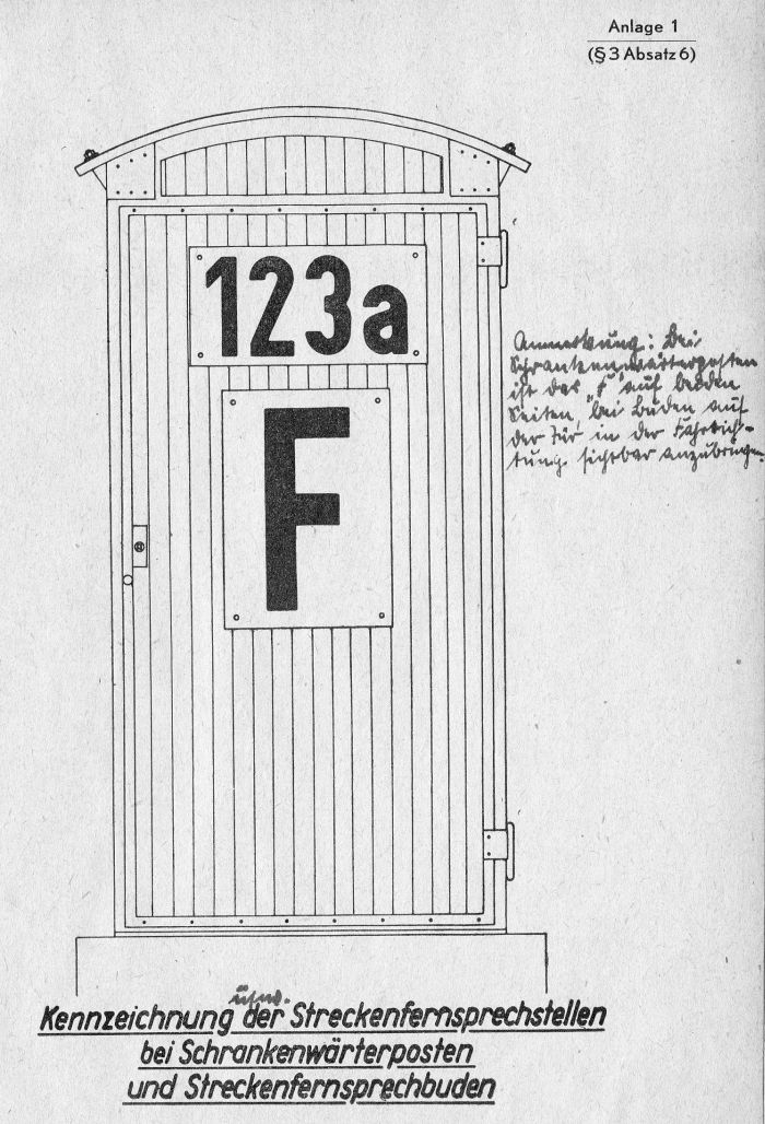 Fernsprechbude der Deutschen Reichsbahn