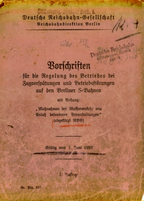 Dienstvorschrift 537 der Deutschen Reichsbahn Gesellschaft