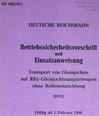 Dienstvorschrift 808Deutsche Reichsbahn, Fahrkartenmustersammlung f&uuml;r das Zugbegleitpersonal