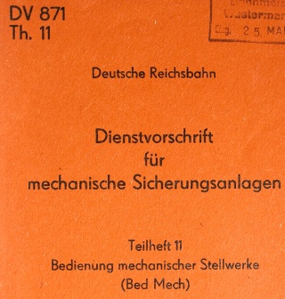 Dienstvorschrift 871Deutsche Reichsbahn, Fahrkartenmustersammlung f&uuml;r das Zugbegleitpersonal