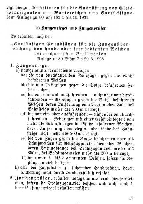 Bestimmungen f&uuml;r das Entwerfen von Sicherungsanlagen