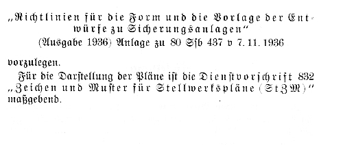 Bestimmungen f&uuml;r das Entwerfen von Sicherungsanlagen