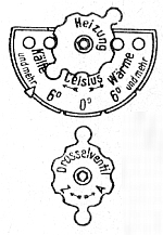 Verteilungsschieber f&uuml;r Zugheizung