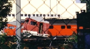 Schrottzerlegeplatz der Bahn in Cottbus