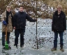 Ansitz für den Eisvogel im Teich