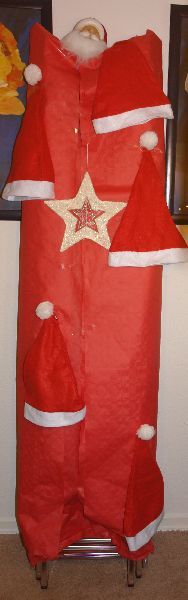 Weihnachtsmann auf der Leiter