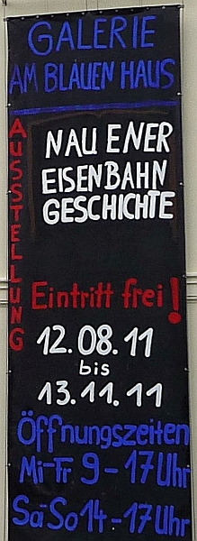 Ausstellung im Blauhaus in Nauen Eisenbahngeschichte