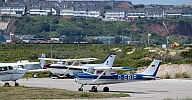D&uuml;nenflugplatz mit Blick auf Helgoland