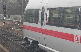 ICE stehen in Berlin Charlottenburg Schlange