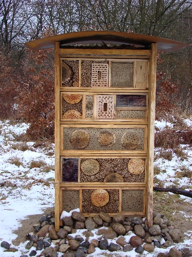 Hornissenkasten in Holzbetonbauweise im &Ouml;jendorfer Park in Hamburg