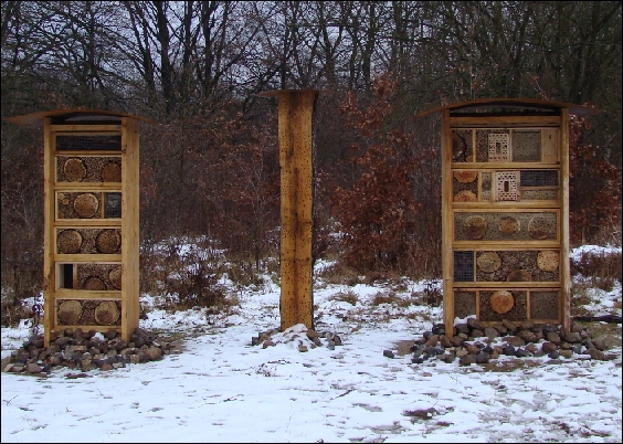 Hornissenkasten in Holzbetonbauweise im &Ouml;jendorfer Park in Hamburg