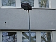 Spechtschaden an einer w&auml;rmeged&auml;mmten Hausfassade in Hamburg