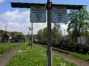 Zugzielanzeiger bahnhof Schleusingen