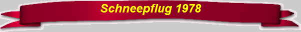 Schneepflug Meiningen Winter  1978