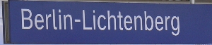 Bahnhofschild Berlin-Lichtenberg