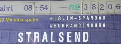 STRALSEND Zugzielfalschanzeiger Wünsdorf
