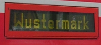 Schild am Zug Schild am Zug