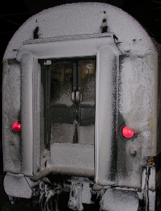 Der Schlußwagen im Schnee Der Schlußwagen im Schnee